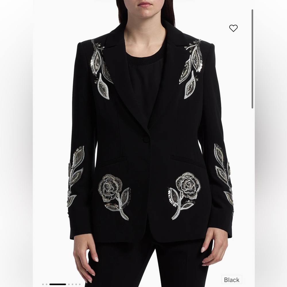 Cinq a Sept Karlie Beaded Paisley Blazer - Picture 2 of 8